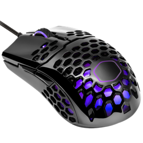 COOLER MASTER MM711 RGB WIRED GAMING MOUSE - GLOSSY BLACK