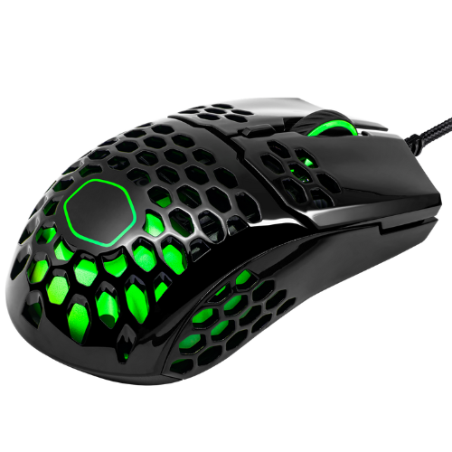 COOLER MASTER MM711 RGB WIRED GAMING MOUSE - GLOSSY BLACK