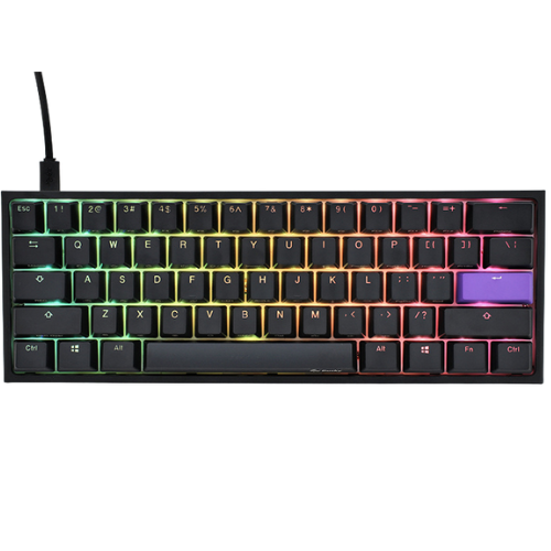 DUCKY ONE 2 MINI V2 RGB MECHANICAL KEYBOARD SILENT - RED SWITCH