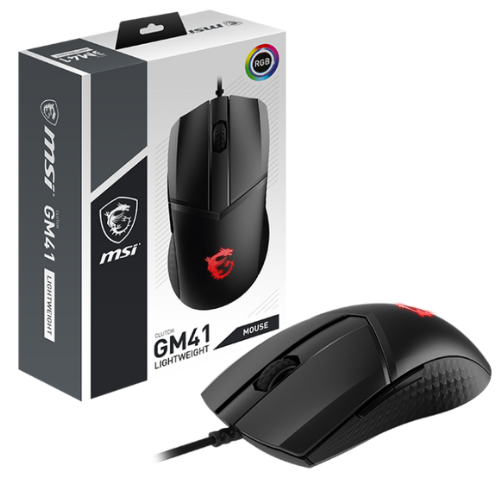 MSI CLUTCH GM41 LIGHTWEIGHT RGB WIRED GAMING MOUSE