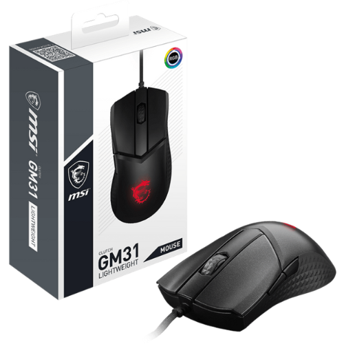 MSI CLUTCH GM31 WIRED LIGHTWEIGHT GAMING MOUSE