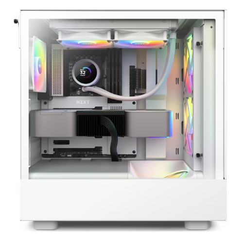 NZXT KRAKEN 240 - 240MM AIO LIQUID COOLER WITH LCD DISPLAY AND RGB FANS - WHITE