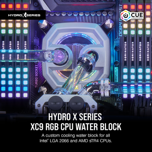 CORSAIR XC9 RGB CPU WATER BLOCK - SILVER