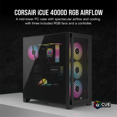 CORSAIR 4000D RGB AIRFLOW - BLACK