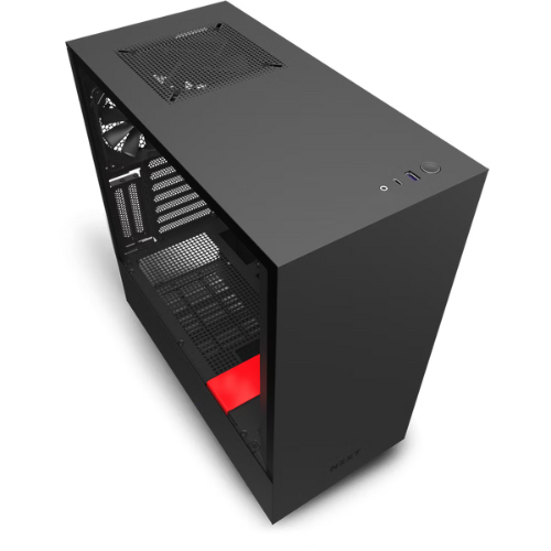 NZXT H510I MID TOWER CASE - MATTE BLACK RED