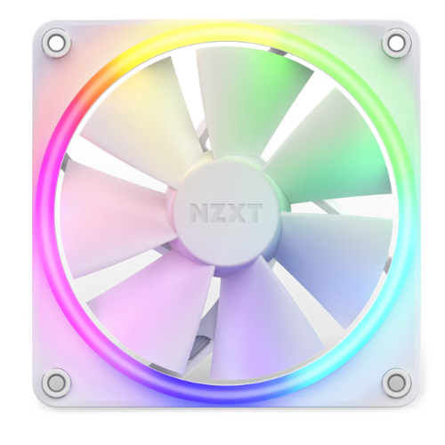 NZXT F120 RGB 120MM RGB FANS (SINGLE) - WHITE