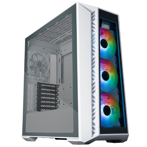 COOLER MASTER MASTERBOX 520 MID TOWER GAMING CASE - WHITE