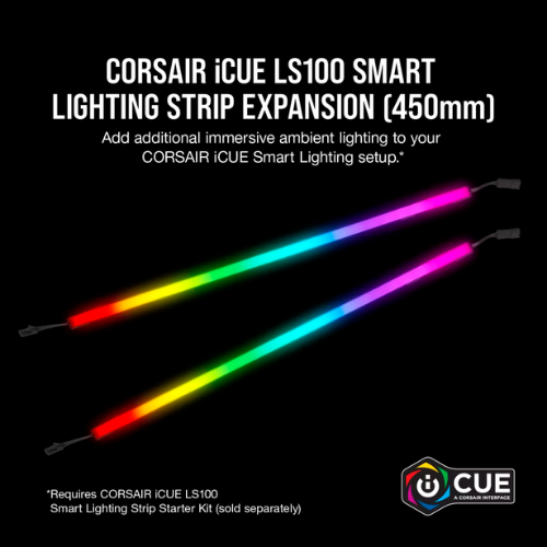 CORSAIR ICUE LS100 450MM SMART LIGHTING STRIP EXPANSION KIT