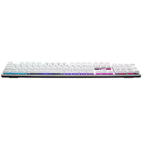 COOLER MASTER SK653 RGB LOW PROFILE MECHANICAL RED SWITCH - SILVER WHITE