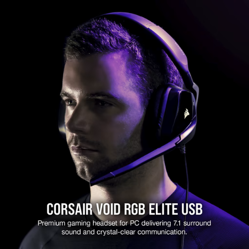 CORSAIR VOID RGB ELITE USB PREMIUM GAMING HEADSET — CARBON (EU)