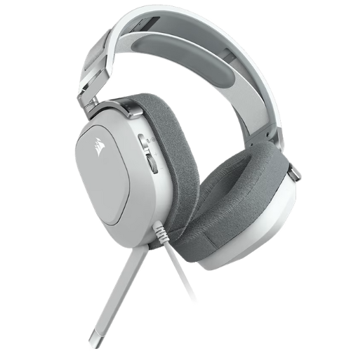 CORSAIR HS80 RGB WIRED GAMING HEADSET-WHITE