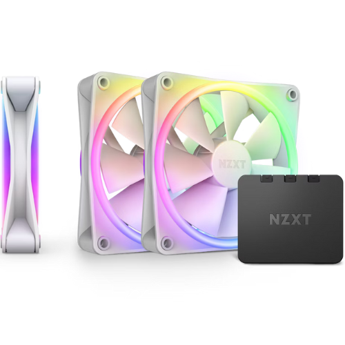 Nzxt F120RGB Duo - 120mm Dual-sided RGB Fan - Triple Pack (White)