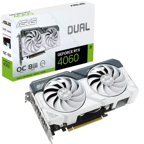 ASUS DUAL GEFORCE RTX 4060 8GB GDDR6 Graphic Card - White