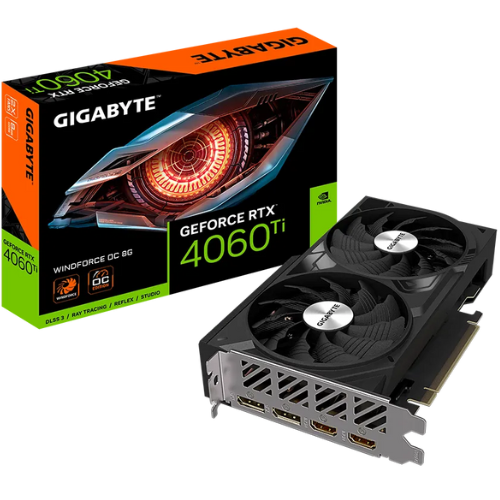 GIGABYTE GeForce RTX 4060 Ti WINDFORCE OC 8GB Graphic Card - Black