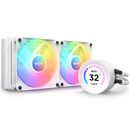 NZXT KRAKEN ELITE 240 RGB - 240MM AIO CPU LIQUID COOLER WITH LCD DISPLAY - WHITE